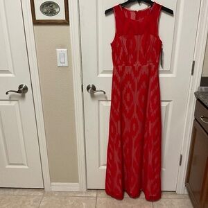 Gianni Bini red long dress.  Size 0.  NWT.